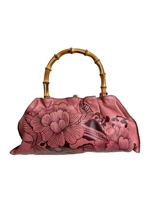 Gucci Floral Tattoo Bamboo Bag