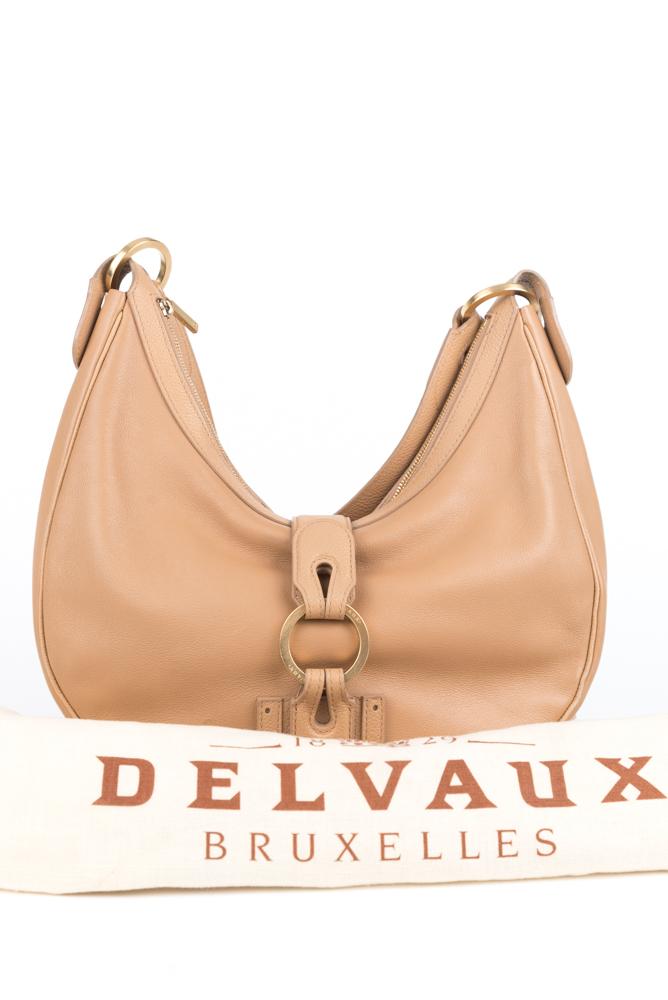 Authentic DELVAUX crossbody shoulder beige leather from japan vintage rare