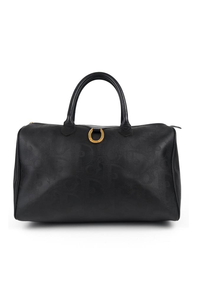 Dior Black Boston 45 travel bag