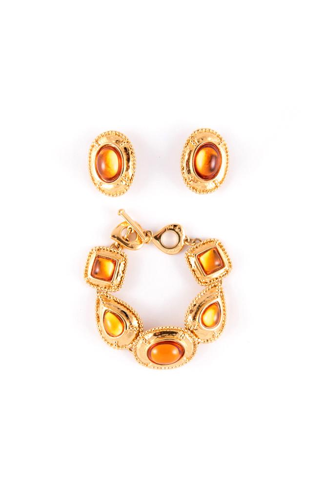 Yves Saint Laurent Bracelet and earrings vintage