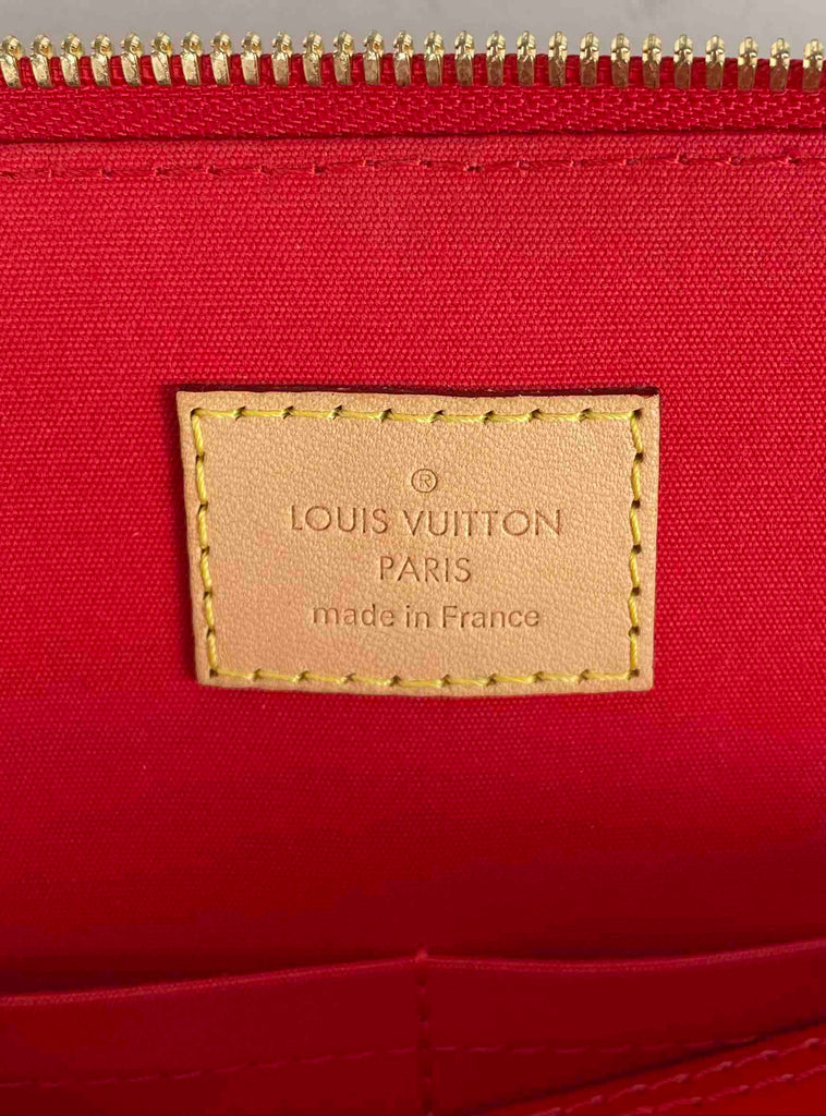 Louis+Vuitton+N%C3%A9o+Alma+Top+Handle+Bag+Red+Leather for sale