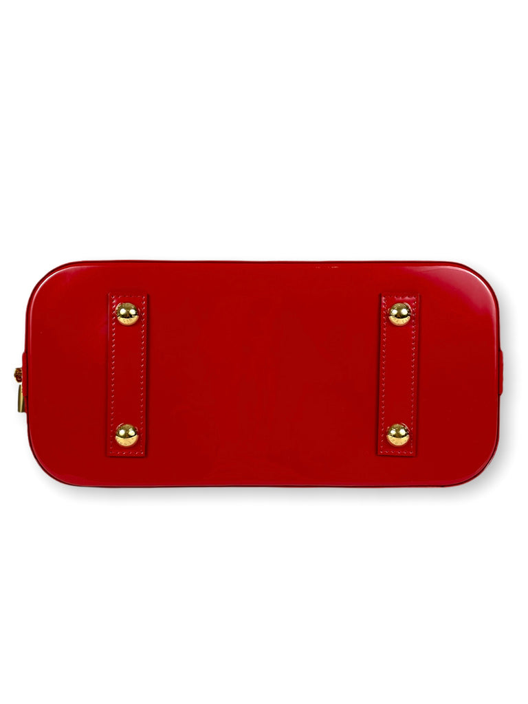 Alma Louis Vuitton Handbags Dark red Patent leather ref.209359