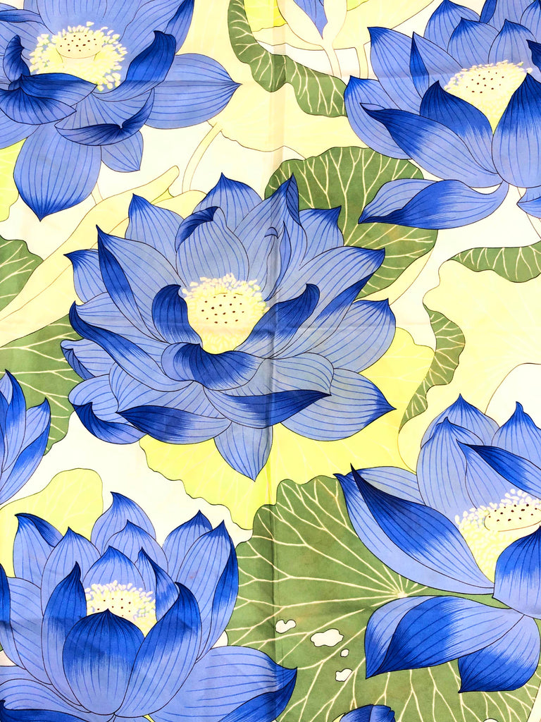 Hermès - Fleurs de lotus silk scarf