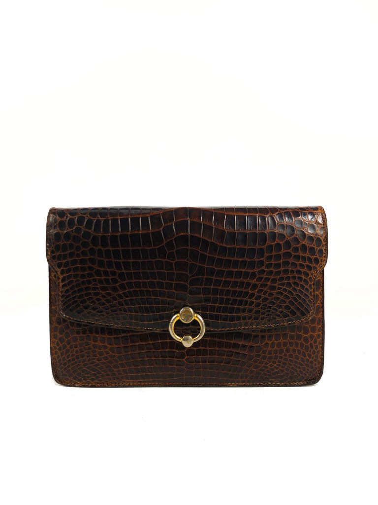 Gucci - vintage croc purse